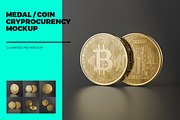 Medal / Coin / Cryprocurency MockUp, a Product Mockup by coloformia (Thumbnail 1 of 10)