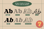 Fox Rustic: 7 Font Styles, a Serif Font by Fox7 By Rattana (Thumbnail 2 of 18)