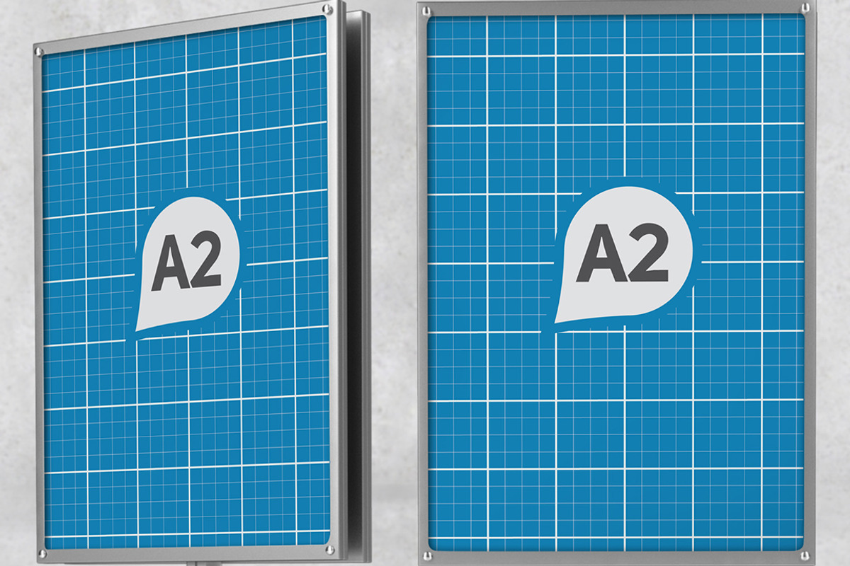 Sign Holder & Poster Stands Mockups, a Print Template by Kongkow (Photo 5 of 8)