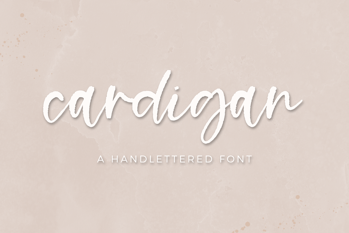 Cardigan Script, a Script Font by Beck McCormick (Photo 1 of 11)