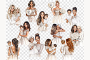 Mother And Baby Clipart PNG, a Person Illustration by GlamArtZhanna (Thumbnail 8 of 8)