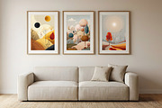 Dreamy Abstract Landscape Wall Art, a Poster Template by Pixeness Studio (Thumbnail 1 of 2)