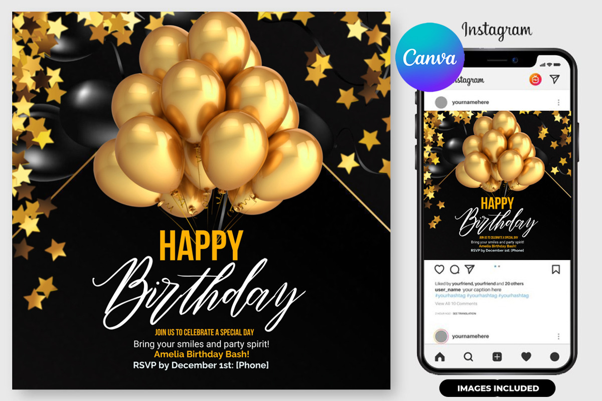 4-in-1 Party Flyers Bundle | Canva, a Graphic by graphicforest (Photo 4 of 6)