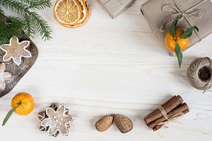 Rustic Christmas Flat lay