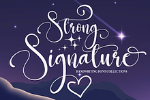 Strong Signature | Script Font