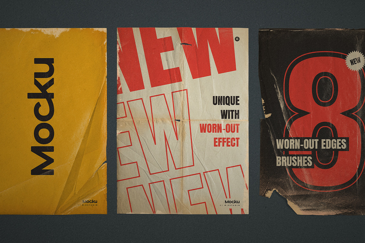 Vintage Papers Bundle, a Texture Graphic by Mocku (Photo 9 of 14)