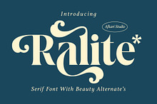 Ralite - Modern Serif Display Font