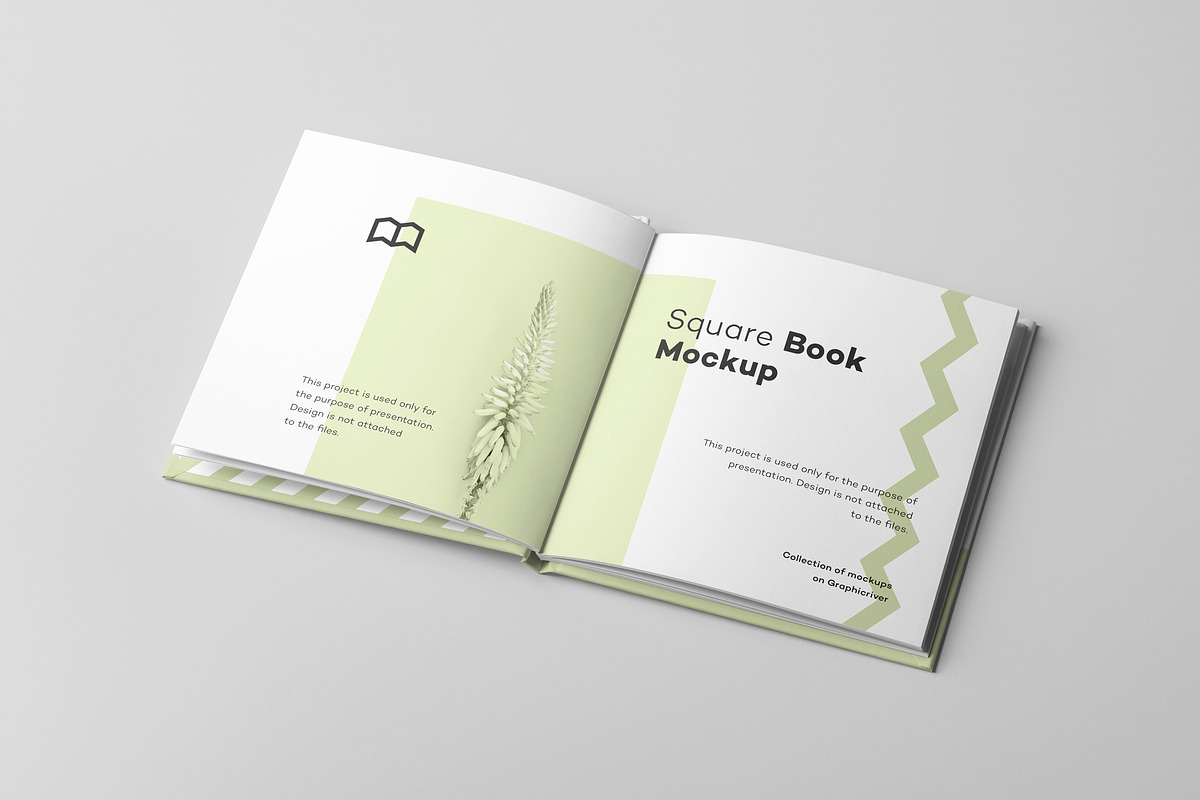 Square Book Mock up 2, a Books & Magazine Mockup by Yogurt86 (Photo 4 of 18)