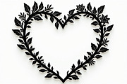 Romantic Floral Heart Clipart Set, an Illustration by Creativeshirt (Thumbnail 2 of 9)