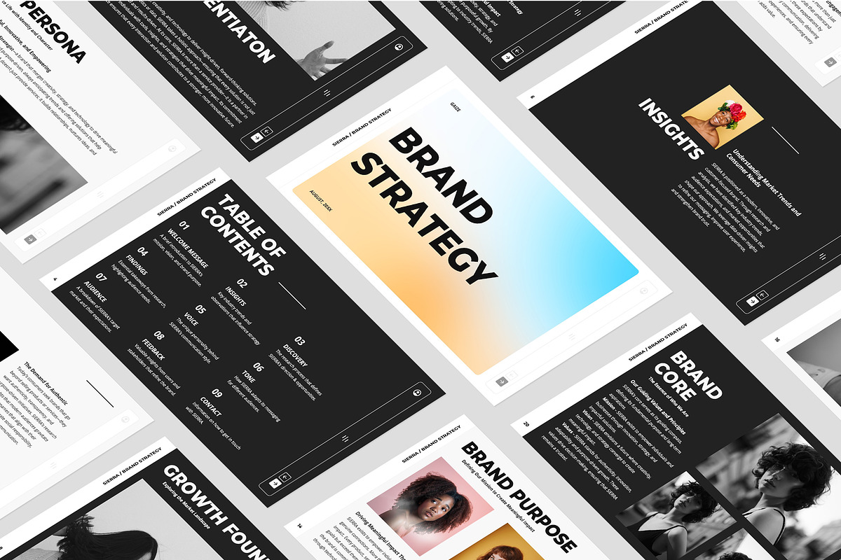 SIERRA / 2 in 1 Brand Package, a Presentation Template by Gaize (Photo 7 of 15)