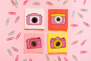 8 Cute Pink Girly Digital Camera, a Technology Illustration by jongcreative (Thumbnail 2 of 6)