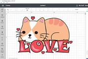 Funny Kawaii Romantic Cats Cliparts, an Animal Illustration by ARTify Illustrations (Thumbnail 7 of 7)