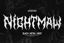Nightmaw | Black Metal Font