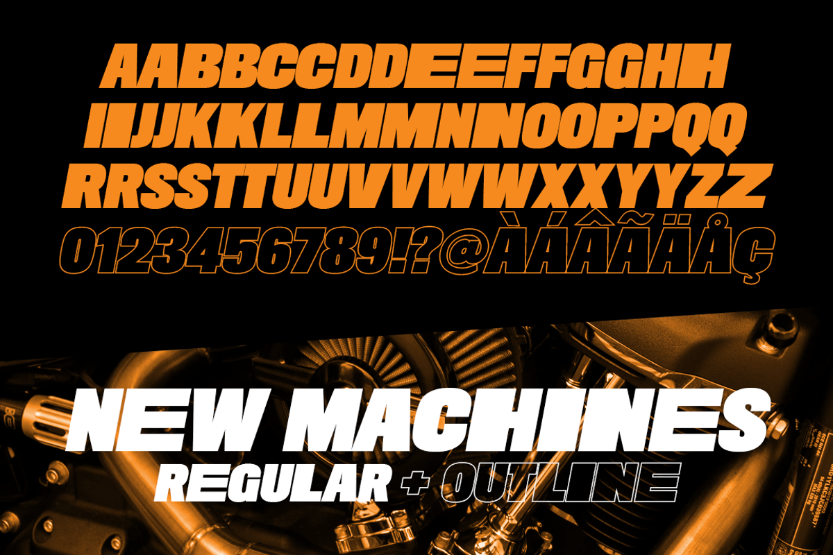 New Machines - Modern Sans, a Font by The Branded Quotes (Photo 6 of 6)