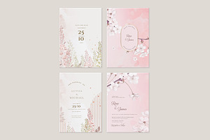 Linnea Pink Wedding Card Creator