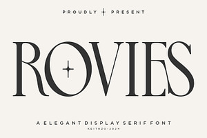 Rovies - Elegant Serif Font