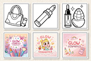 Glow Cosmetics Coloring Book, a Photo by Wow Magic (Thumbnail 2 of 3)