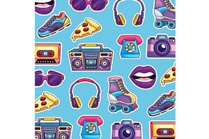 Retro Patches Pattern