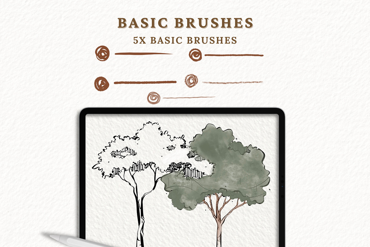 REALISTIC PROCREATE WATERCOLOR BRUSH, a Brush Add-On by BeeRubby (Photo 8 of 10)