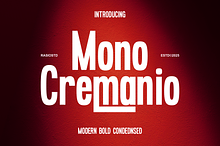 Mono Cremanio Modern Bold Font