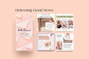 Blog & News Room Instagram CANVA PS, a Social Media Template by Eviory (Thumbnail 6 of 26)