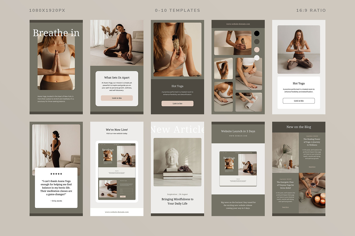 Asana Social Media Kit, a Social Media Template by Ruben Stom (Photo 12 of 19)