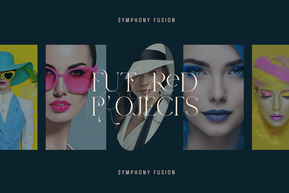 Symphony Fusion Creative Typeface, a Serif Font by VP Fonts (Photo 12 of 18)