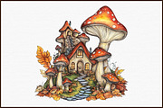 Watercolor Fall Forest Fairy Clipart, an Illustration by Sublimation Artist (Thumbnail 3 of 6)