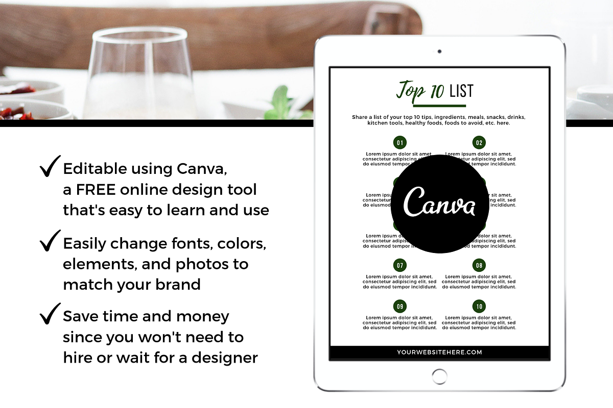 Food and Nutrition Lead Magnet, an Email Template by ProductiveandFree (Photo 3 of 8)