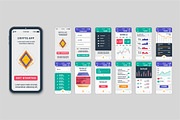 Mobile App UI Kit Template, a Templates & Theme by alexdndz (Thumbnail 5 of 21)