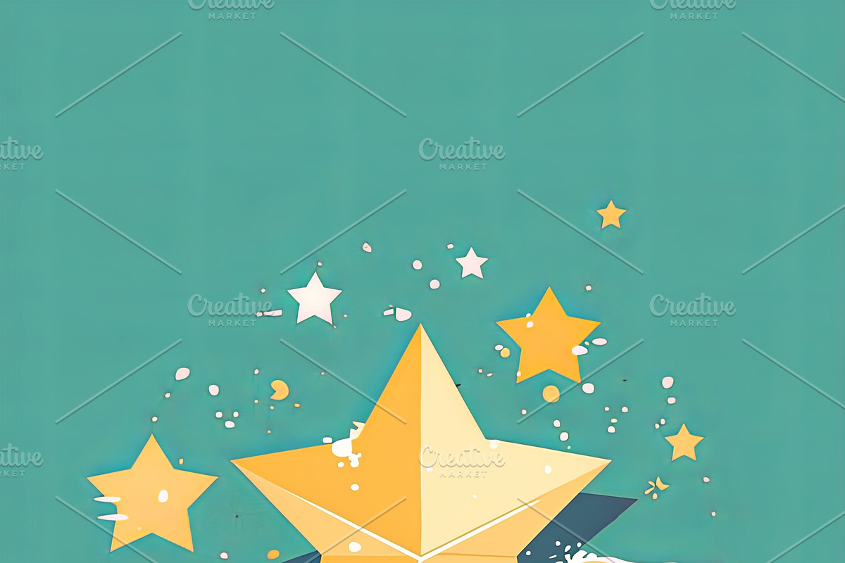 Illustration of a Woman Reaching for Stars in a Dreamlike Sky, an Illustration by AS photostudio
