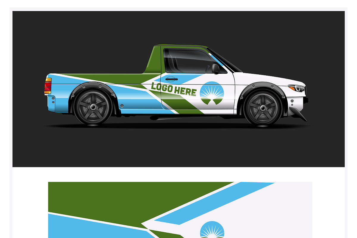 Stylish Vehicle Branding Kit, an Object Illustration by CarWrap design (Photo 3 of 4)