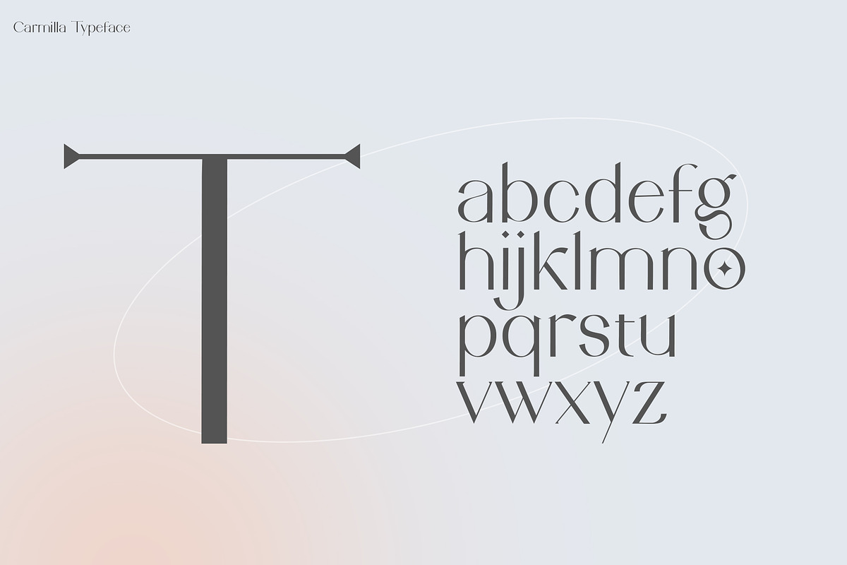 Carmilla | Aesthetic Display Font, a Sans Serif Font by Ryan Rivaldo Vierra (Photo 3 of 8)