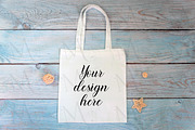 6 White tote bag mockup bundle., a Print Template by MockupMarket (Thumbnail 2 of 7)