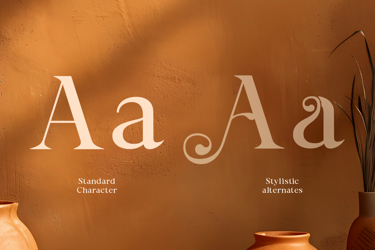 Bornatte Modern Ornament Serif Font, a Serif Font by Rasio Studio (Photo 3 of 10)