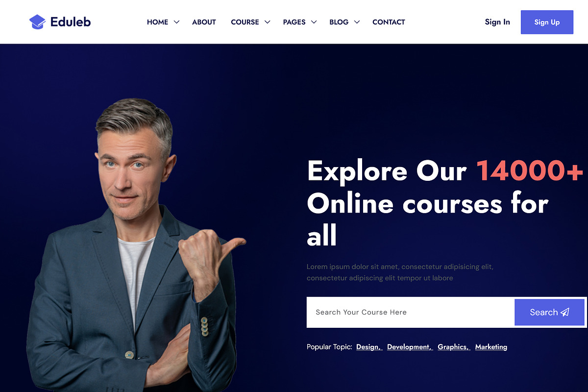 Eduleb - Education HTML Template, a HTML Template by Helenshop (Photo 2 of 3)