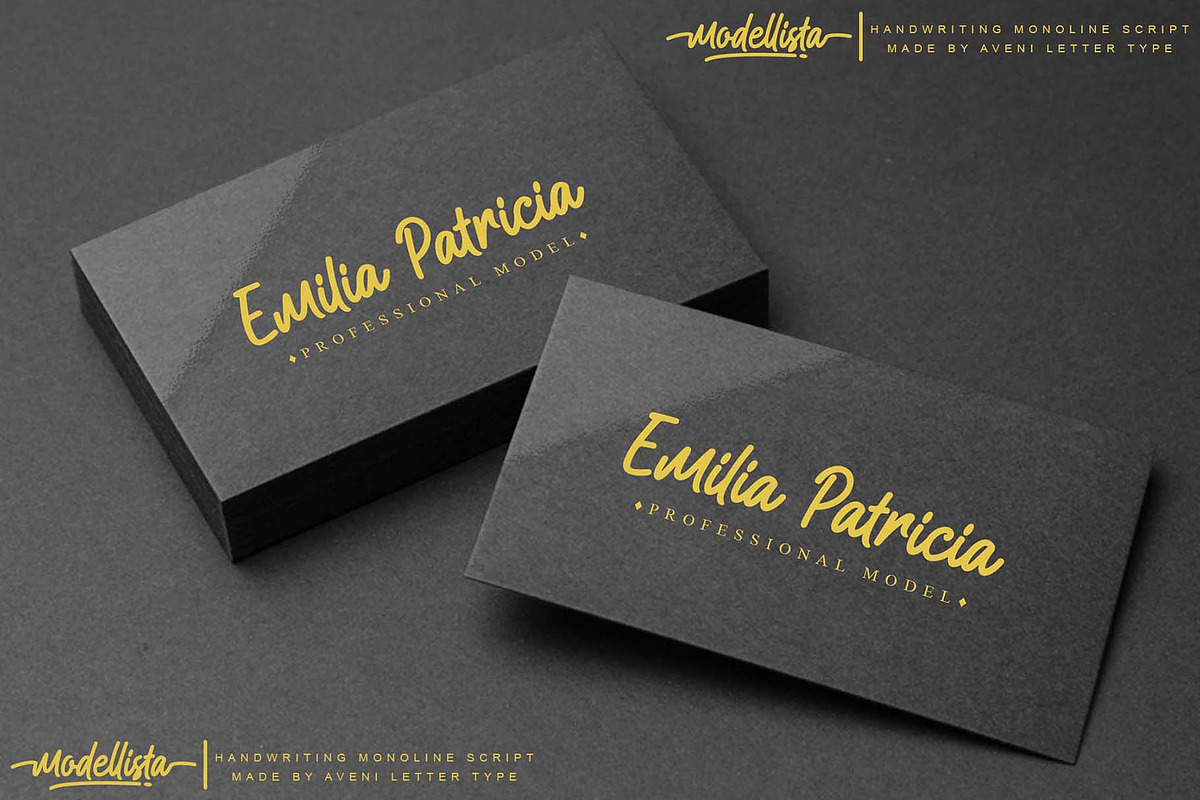 Modellista | Handwriting Font, a Handwritten Font by Aveni Letter Type (Photo 10 of 15)