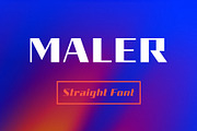 Maler - Straight Font, a Font by Arbuz (Thumbnail 1 of 5)