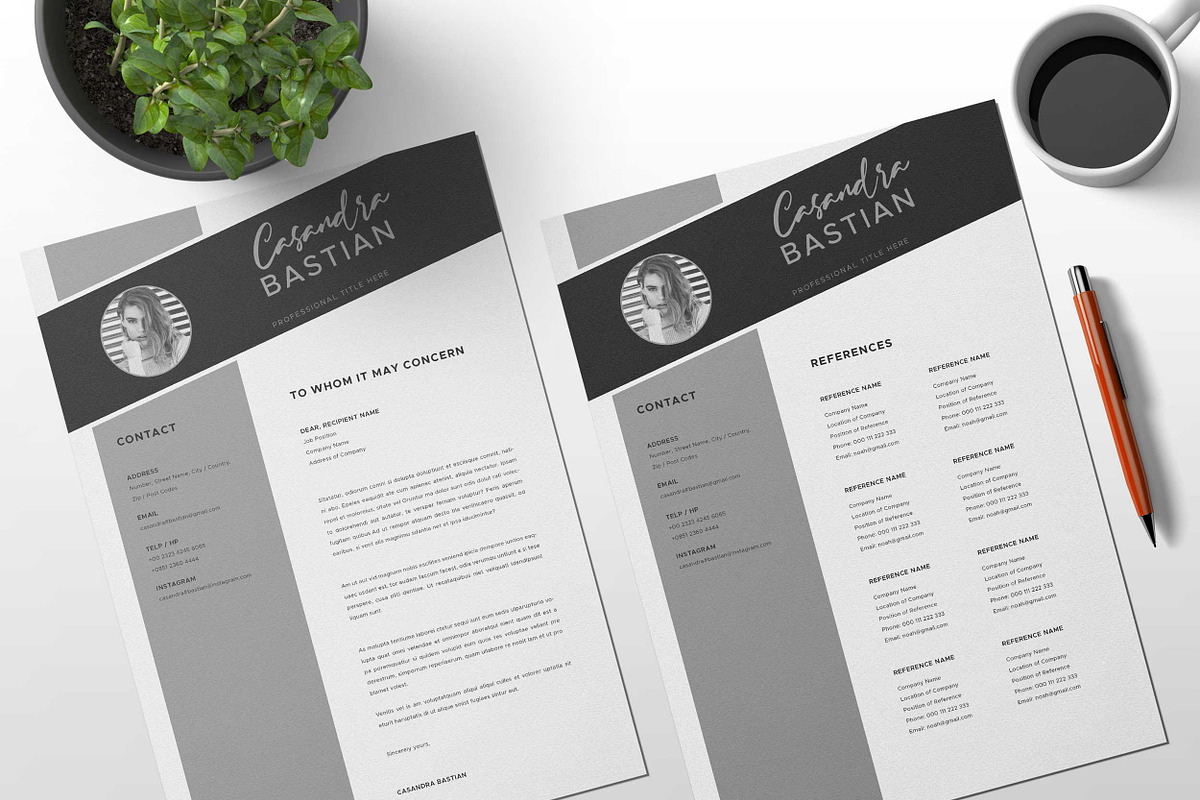 Resume Template, a Resume Template by Peunayah (Photo 3 of 3)