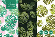 Tropical design. Monstera leaves., a Pattern Graphic by Anna Smirnova (Thumbnail 1 of 11)