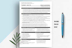 Physician Resume Template, CV