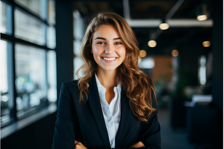 Approachable Smiling business woman, a Person Photo by Ylivdesign