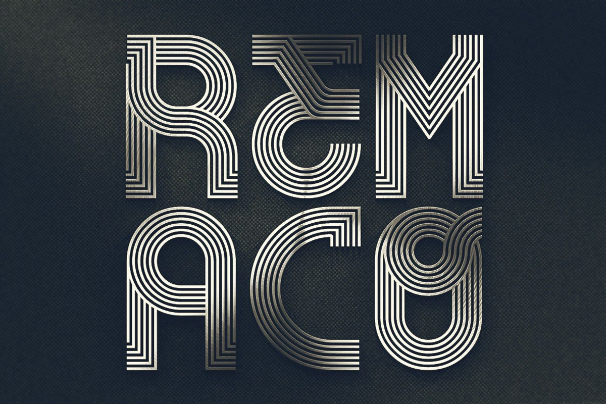 12 Geometric & Futuristic Fonts, a Font by MIIM (Photo 36 of 37)