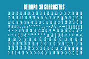 Delimpa 3D, a Sans Serif Font by Craft Supply Co. (Thumbnail 8 of 8)