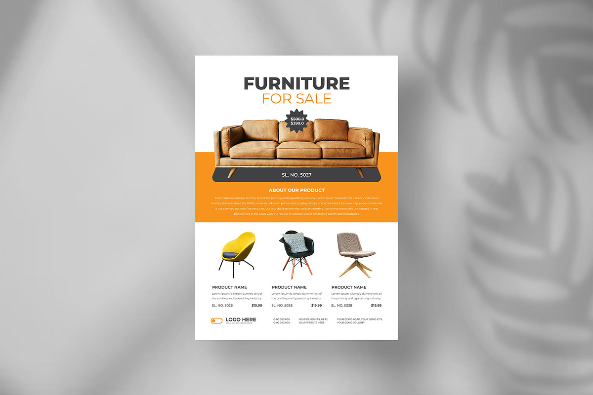 Furniture sale flyer design, a Flyer Template by Tanmoy Topu (Photo 8 of 11)