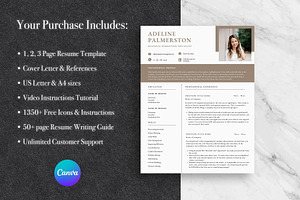 Professional Canva CV Template Pack