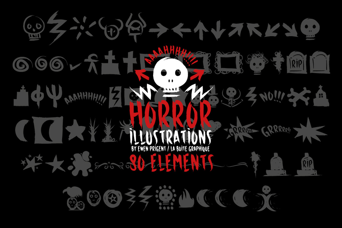 Horror Illustrations, a Decorative Illustration by La Boite Graphique (Photo 1 of 4)
