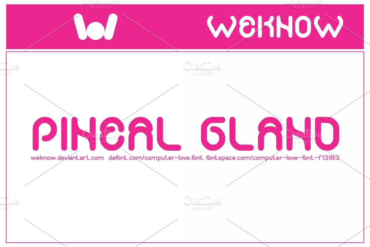 computer love font preview 4