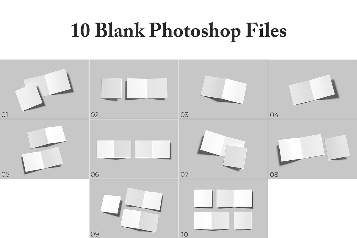 Square Bifold Brochure Mockup, a Brochure Template by graphictime (Photo 12 of 12)
