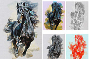 Real Oil Paint Canvas FX Photoshop, an Action Add-On by Studio Retouch (Thumbnail 2 of 17)